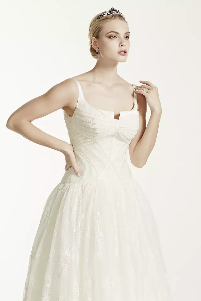 As-Is Lace High Low Tank Wedding D Image 5