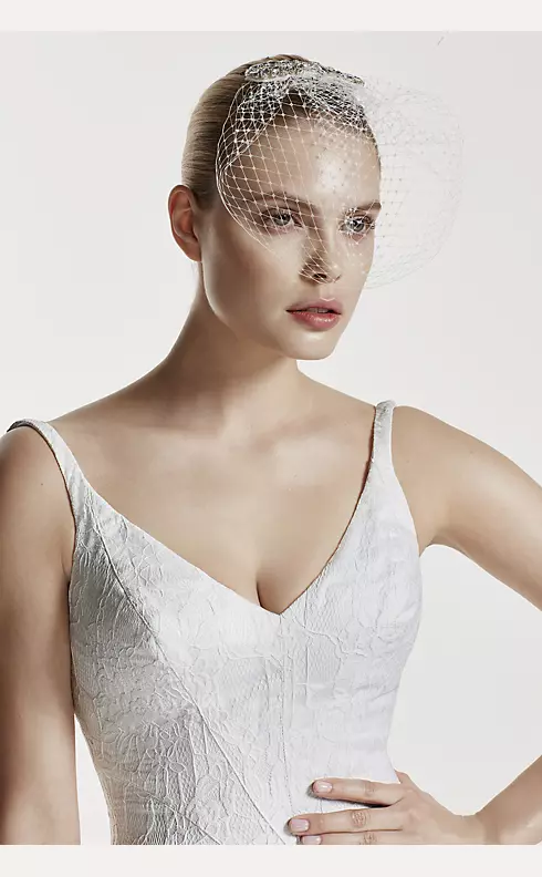 As-Is Tank Bonded Organza and Lace Wedding Dress Image 3