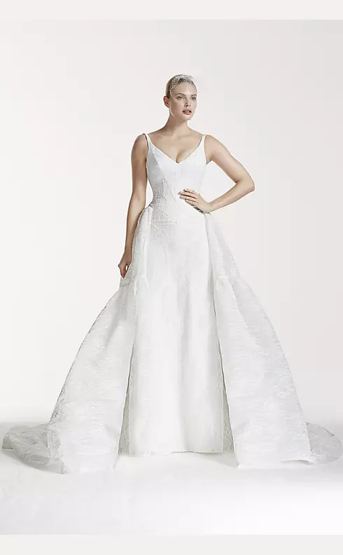 As-Is Tank Bonded Organza and Lace Wedding Dress Image 1