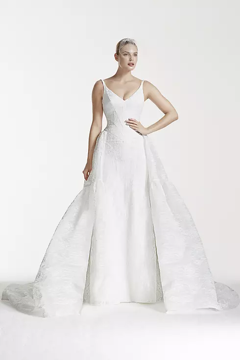 As-Is Tank Bonded Organza and Lace Wedding Dress Image 1