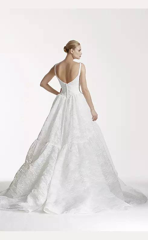 As-Is Tank Bonded Organza and Lace Wedding Dress Image 2