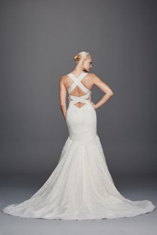 David s Bridal Open Back Dress