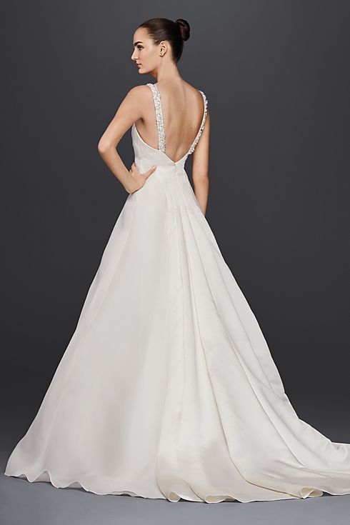 As-Is Satin A-Line Wedding Dress Image 4