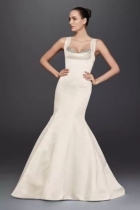 As-Is Mermaid Wedding Dress with Crystal Image 1
