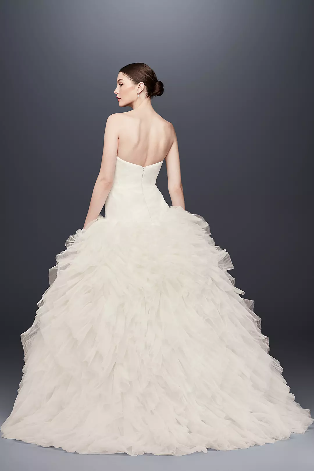 As-Is Drop-Waist Tulle Wedding Dress Image 2