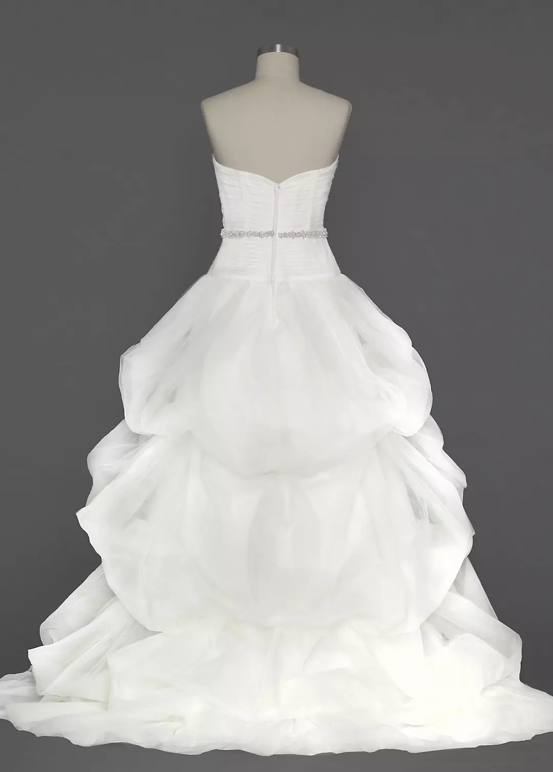 Tulle Ball Gown with Pick Up Skirt Image 2