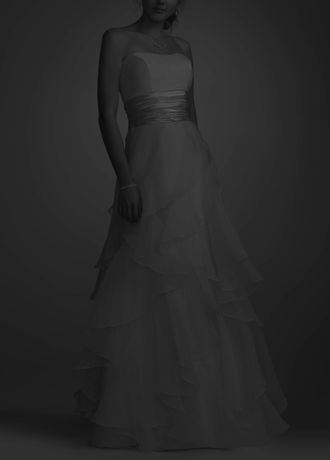 David's bridal discount long black dress