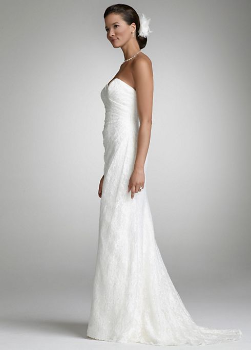 Sweetheart Strapless Lace Gown Image 4