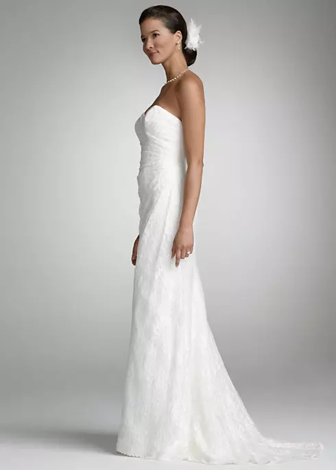 Sweetheart Strapless Lace Gown Image 3