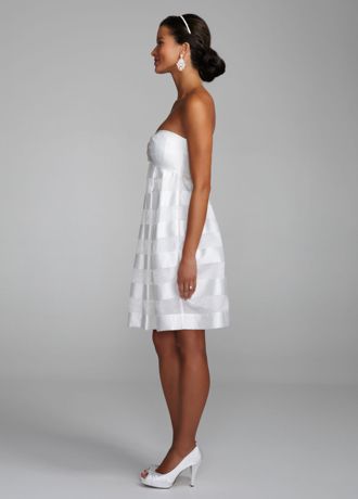 パメオポーズ　doll dress Organza Baby Doll Dress with Rhinestone Detail | David's Bridal