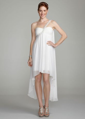 Empire waist outlet high low dress