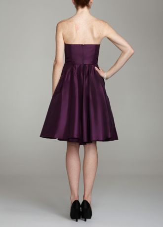 Strapless Taffeta Dress