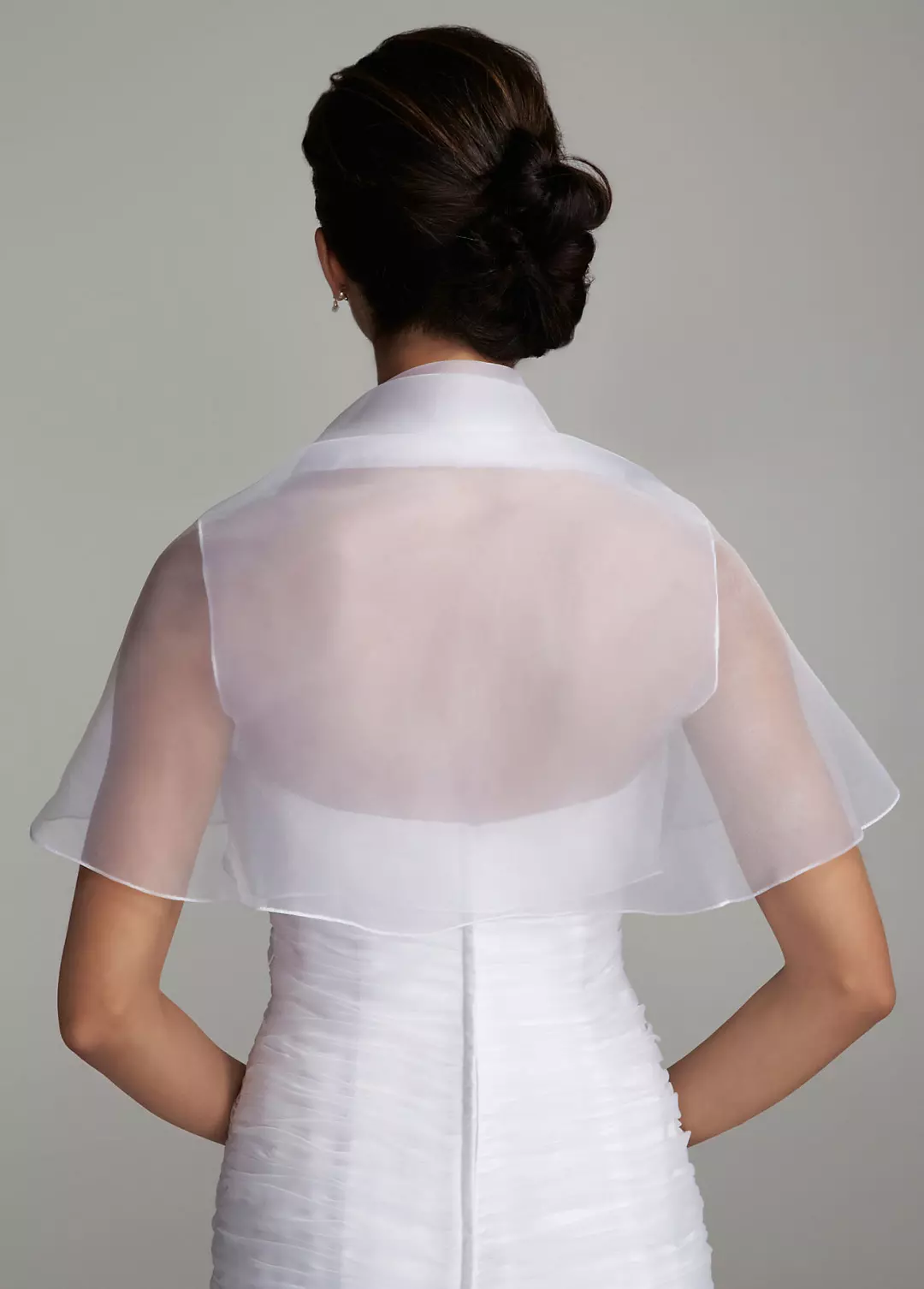 organza tie neck blouse