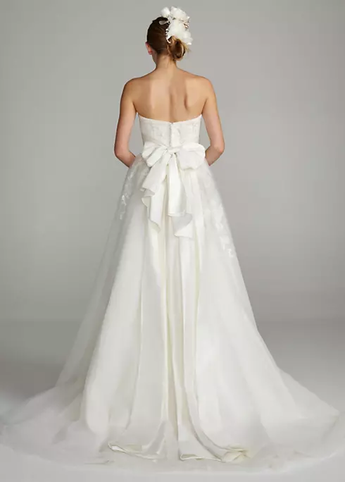 Melissa Sweet Lace Wedding Dress with Satin Waist  Image 3