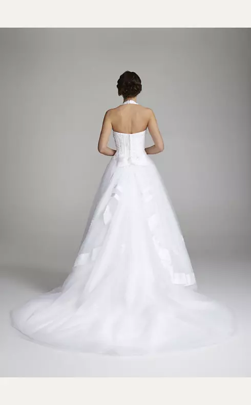 Halter Sweetheart Tulle Wedding Dress Image 2