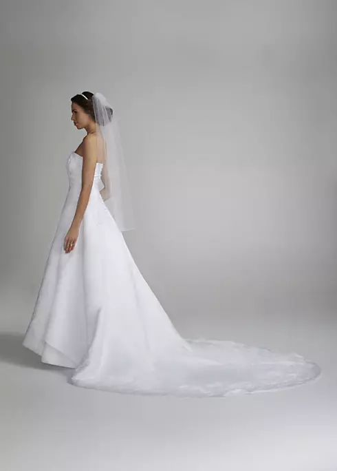 A-line Split Front Wedding Dress with Beading  Image 3