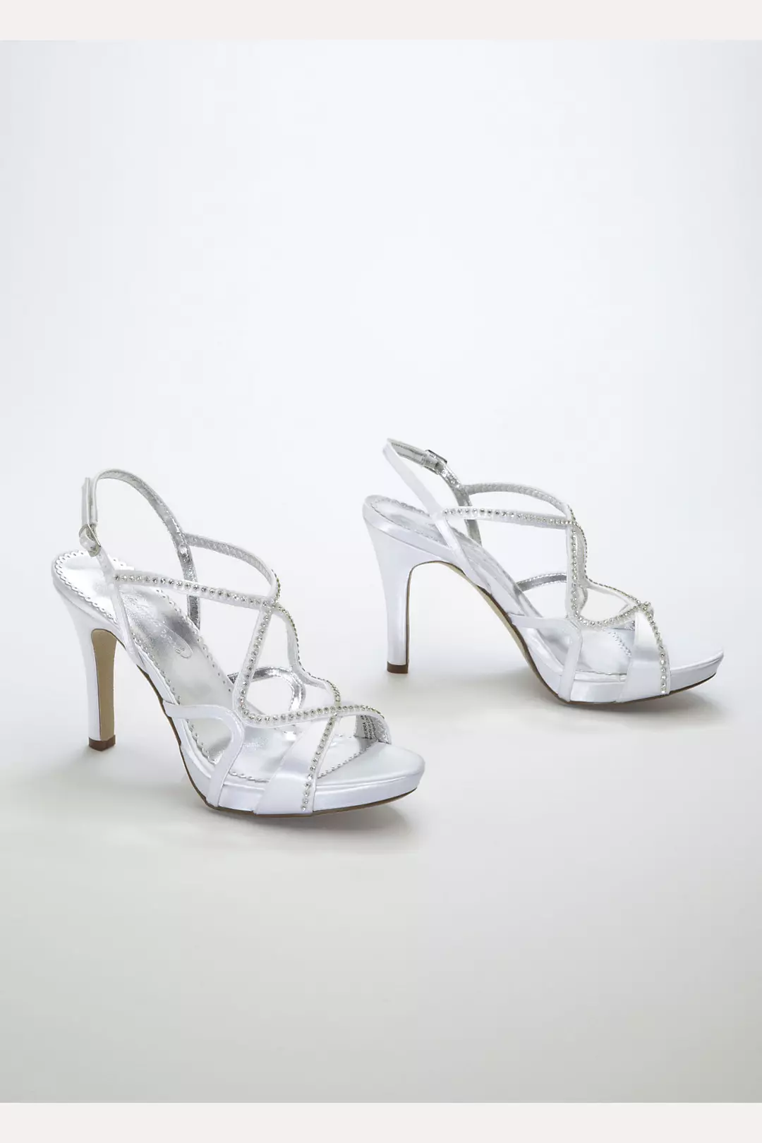 Dyeable Strappy Platform Sandal with Crystals Image