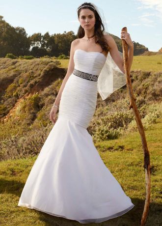 Organza Fit and Flare Wedding Dress