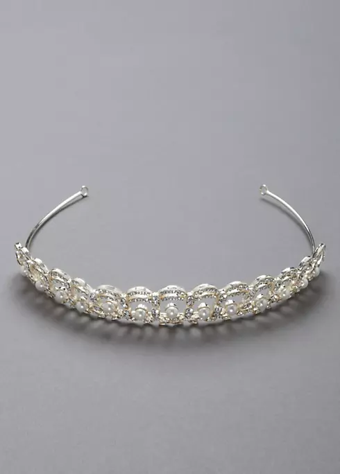Crystal and Pearl Accented Tiara  Image 1