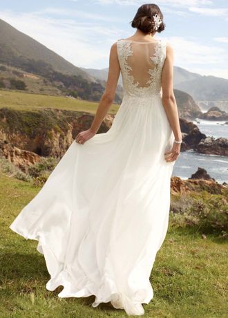 white chiffon tank dress