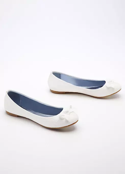 Ballet Flat with Bow Tie Detail Image 1