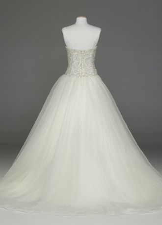 ウェディングドレス oleg cassini Oleg Cassini Wedding Dress with Organza Bodice | David's Bridal