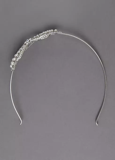 Casted Pearl Bow Headband Image 2