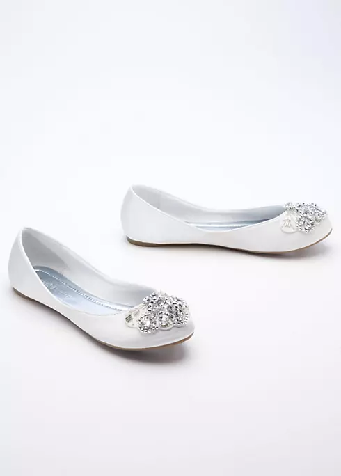 Ballet Flat with Beaded Design Image 1