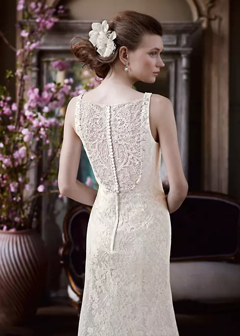 All Over Lace Tank Gown Image 3