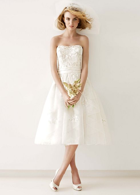 Melissa Sweet Wedding Dress with Diagonal Banding Image 4