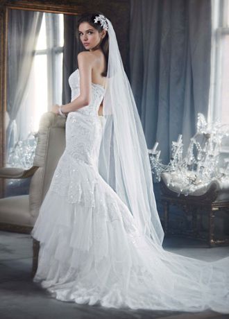 Tiered Lace Mermaid Wedding Dresses