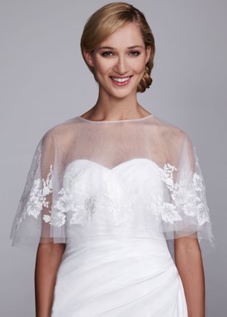 Bridal cape clearance lace