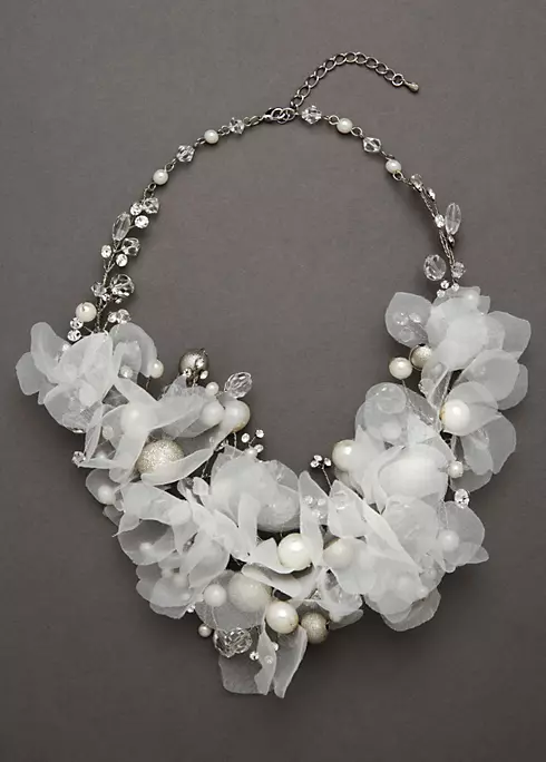 Floral Bouquet Crystal Necklace Image 1