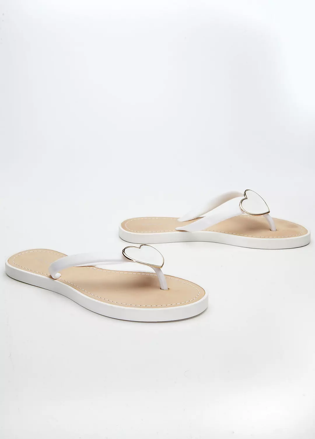 Thong Flip Flop with Heart Detail | David's Bridal