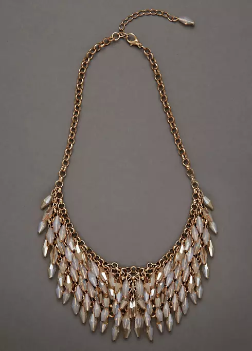 Iridescent Topaz Bead Necklace Image 1