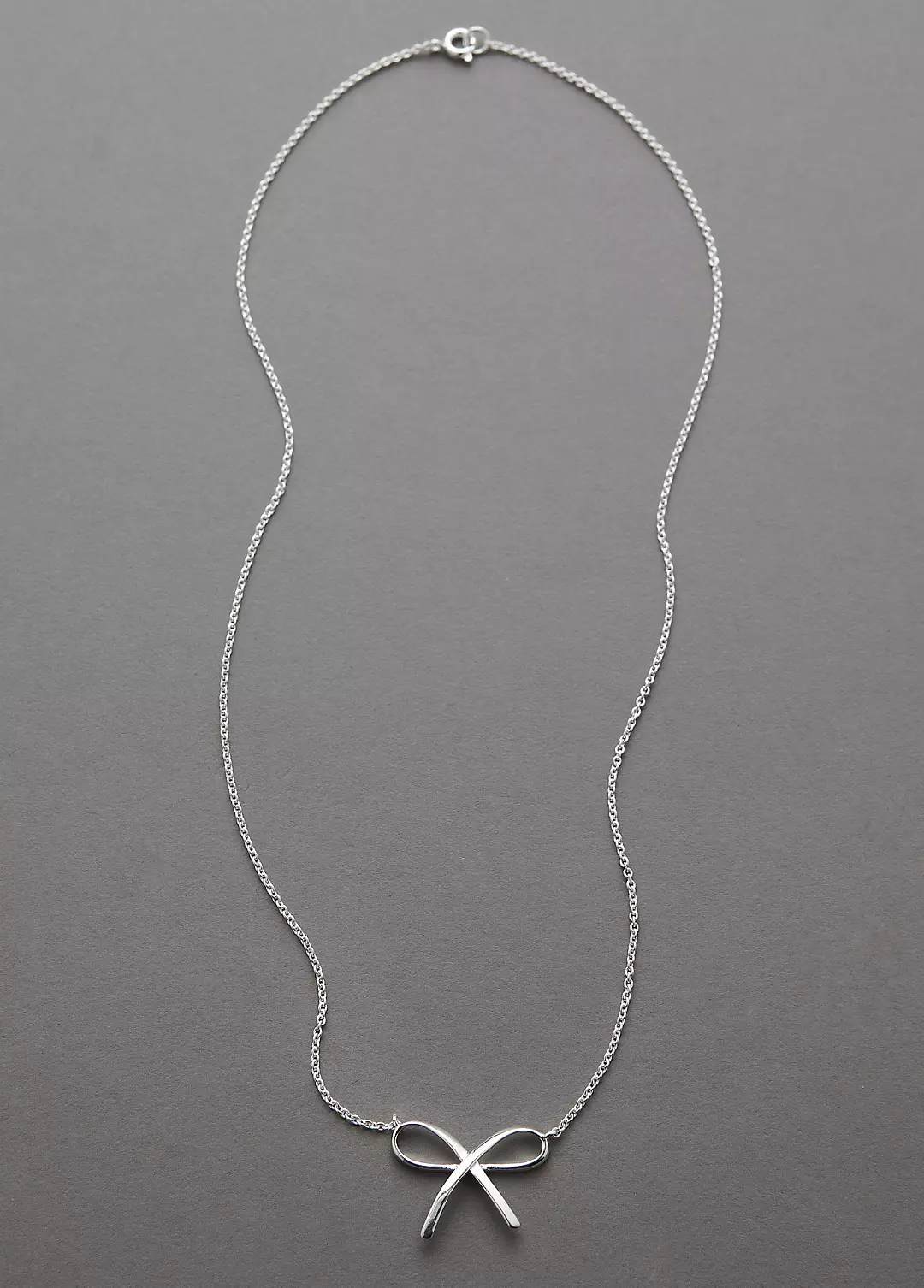 Sliver Bow Necklace Image