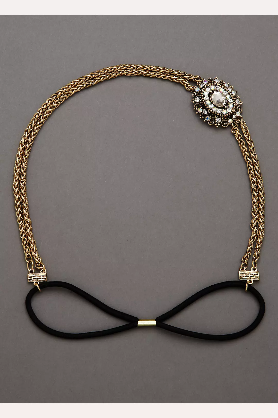 Double Chain Headband with Side Medallion Image 2