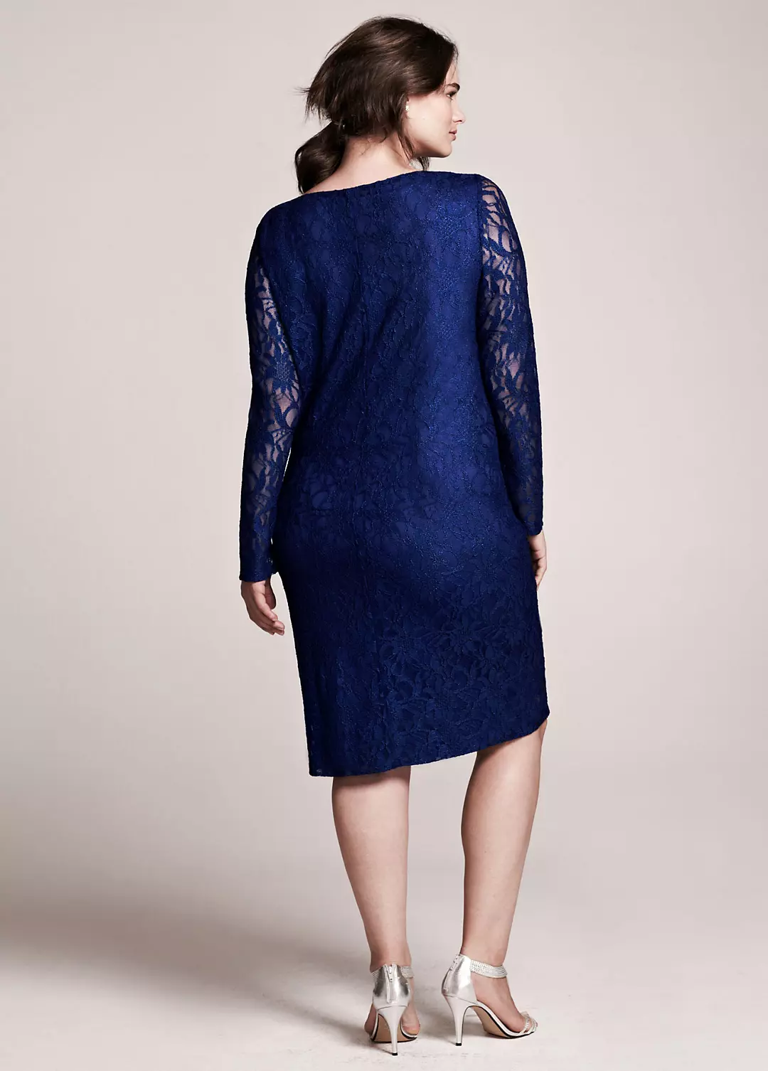 Long Sleeve Short Lace Dress Image 3