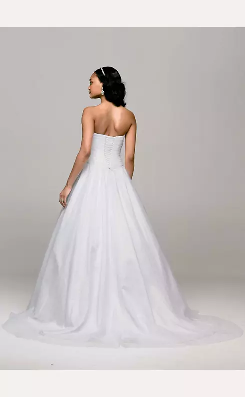Strapless Tulle Wedding Dress with Corset Back  Image 2
