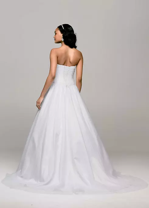 Strapless Tulle Ball Gown with Corset Back Image 2