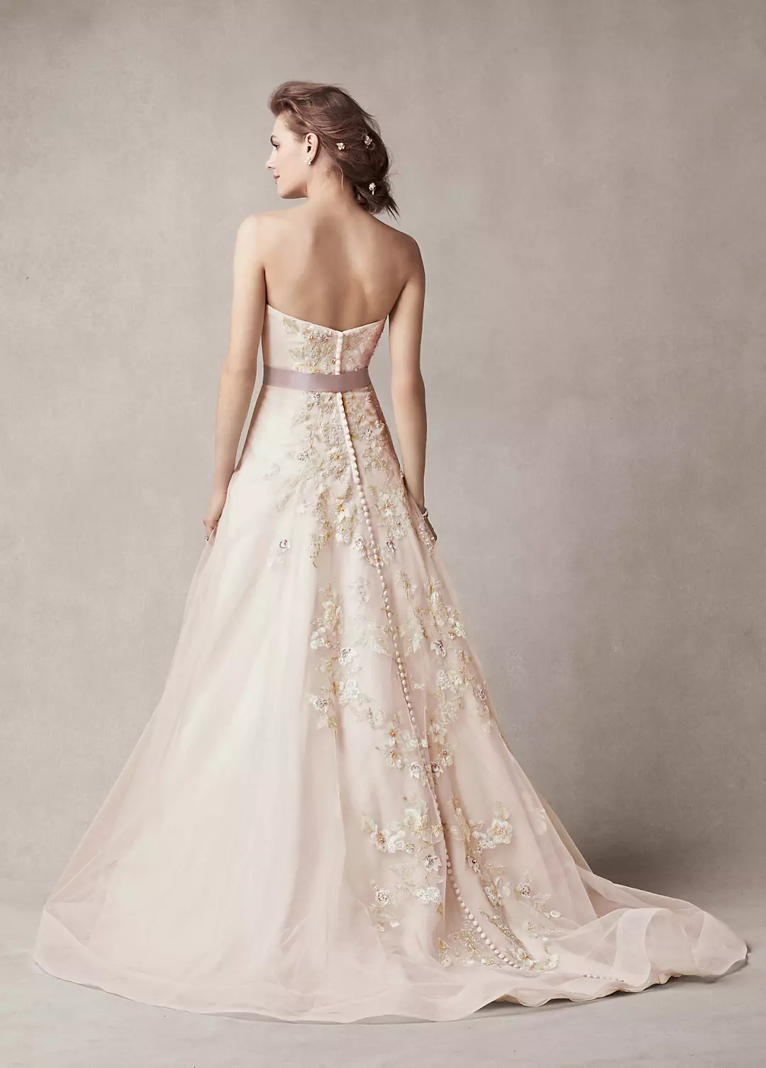 Melissa Sweet Wedding Dress with Two Toned Skirt  Image 2