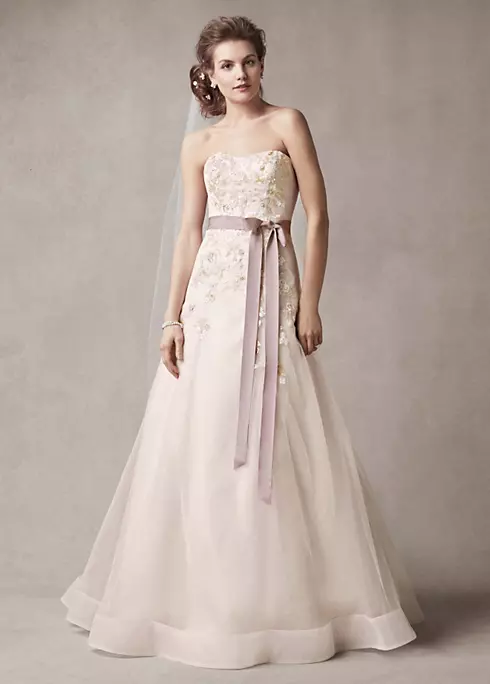 Melissa Sweet Wedding Dress with Two Toned Skirt  Image 1
