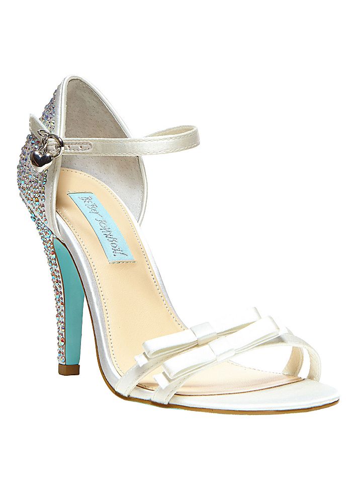 David's Bridal Wedding & Bridesmaid Shoes Blue by Betsey Johnson ...