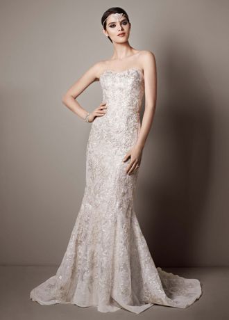 Gold Sequin Wedding Dress 4