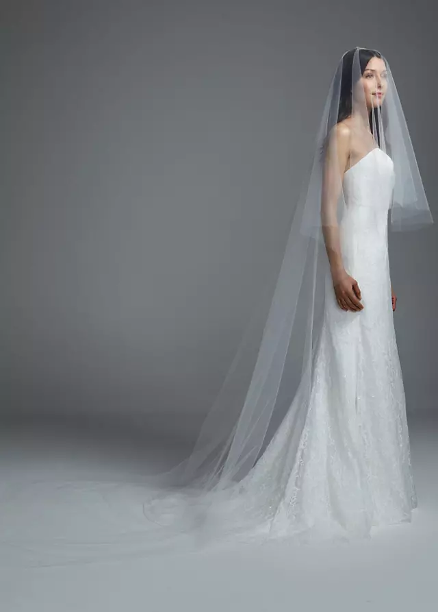 Classic Cathedral Length Veil Image 3
