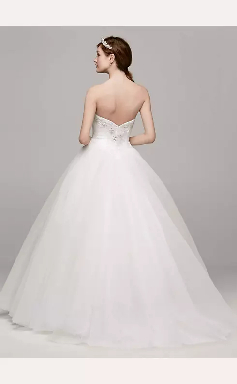 Strapless Tulle Wedding Dress with Beaded Bodice  Image 2