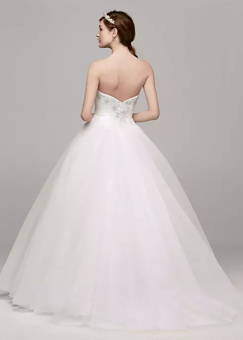 Strapless Tulle Ball Gown with Beaded Bodice Image 2