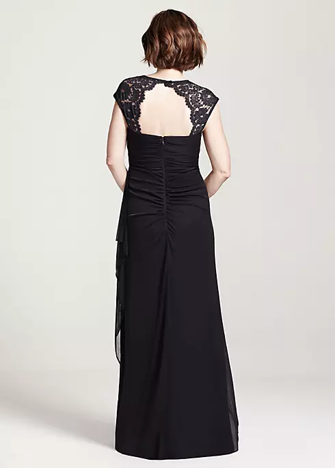 Long Jersey Dress with Matching Shawl Image 3