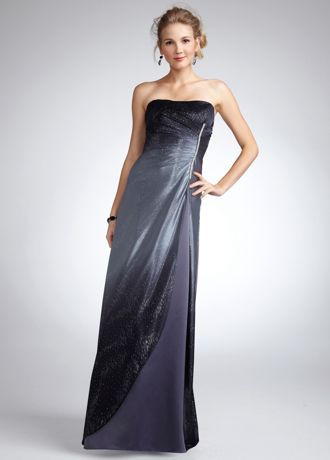 Black and Silver Ombre Glitter Dress Image