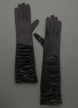 人気を誇る Stretch Shiny Bridal David's | Glove Ruched Satin その他